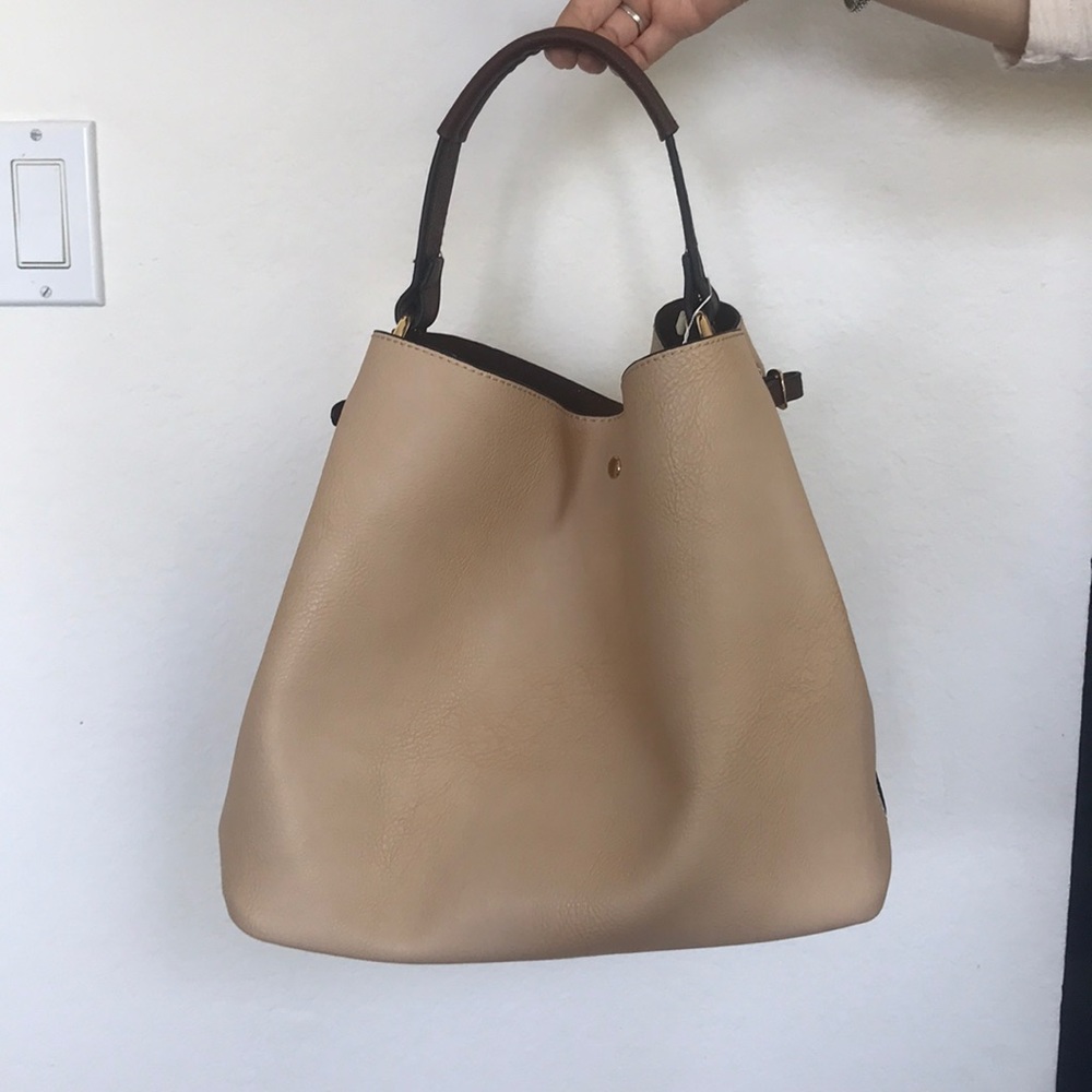 2 in 1 beige handbag republic purse